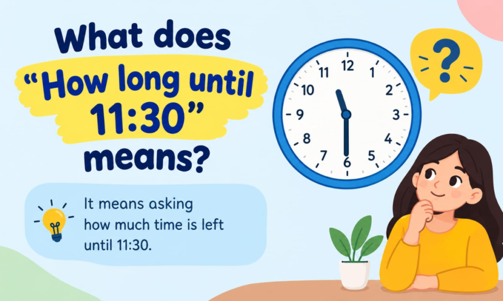 What Does “How Long Until 11:30” Mean?