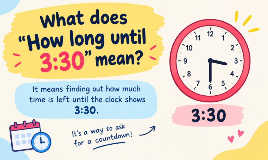 What Does “How Long Until 3:30” Mean?