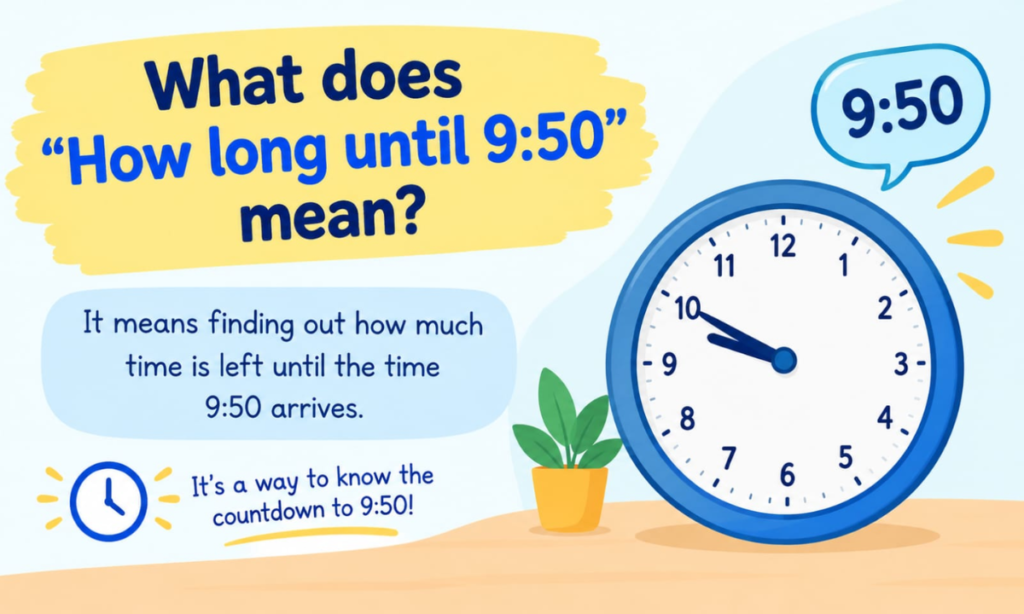 What Does “How Long Until 9:50” Mean?
