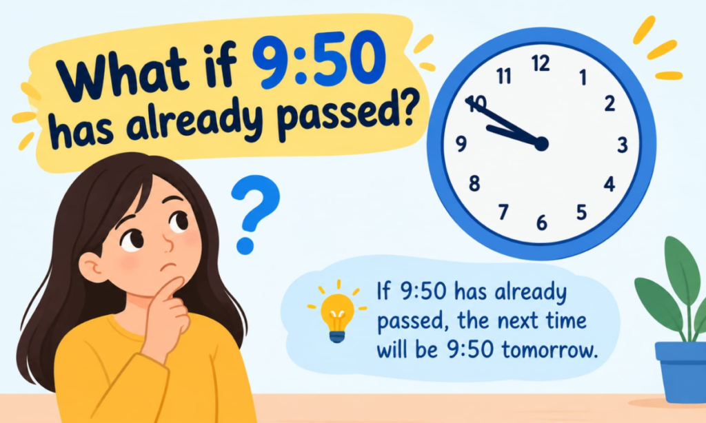 What If 9:50 Has Already Passed?