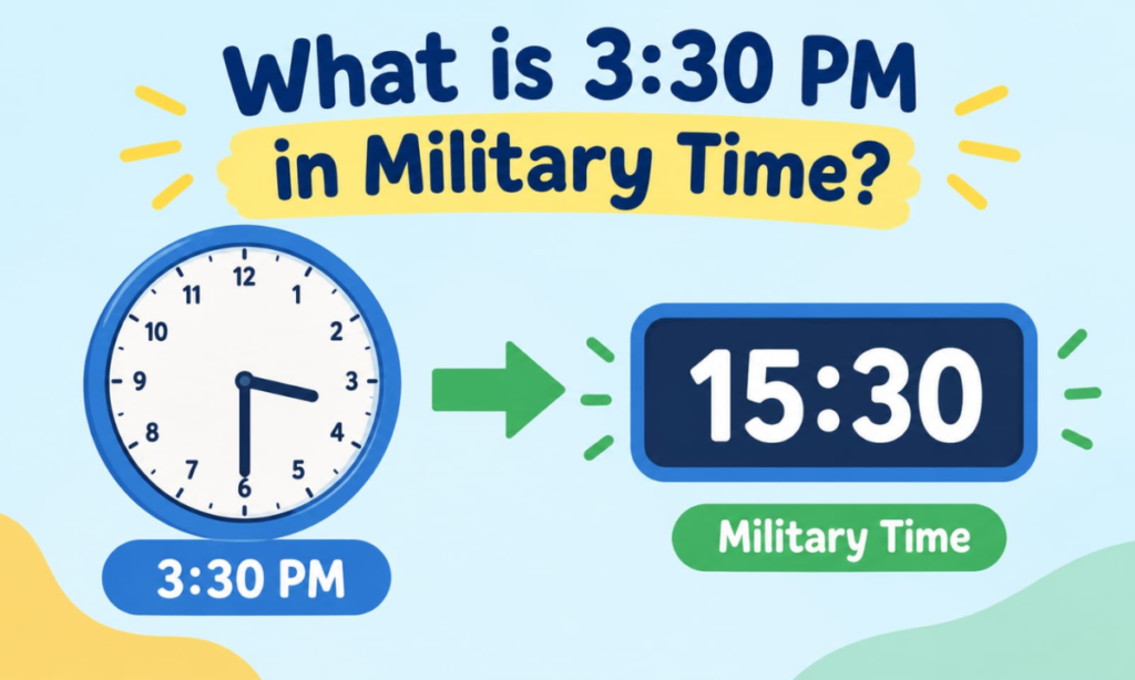 What Is 3:30 PM in Military Time?