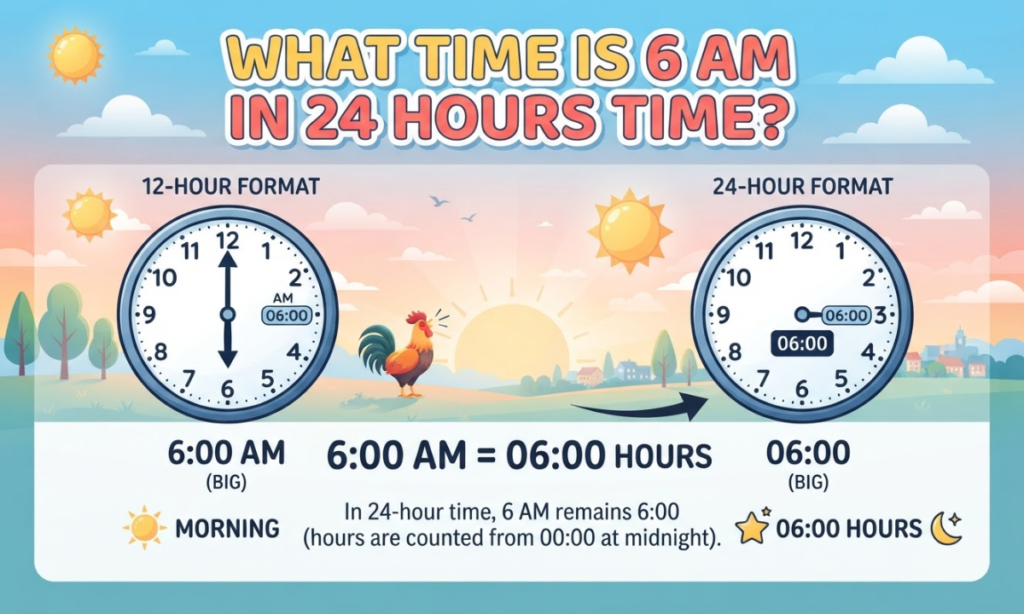 What Is 6 AM in 24-Hour Time?