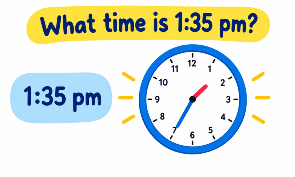 What Time Is 1:35 PM?