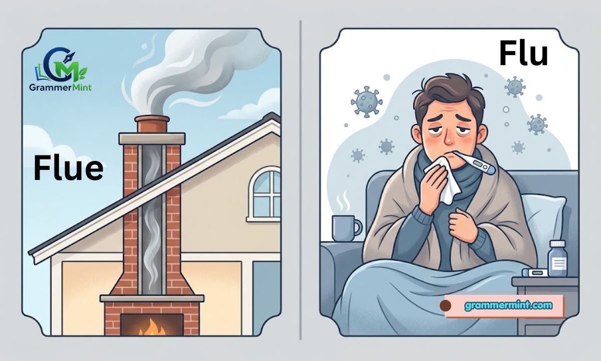 Flue or Flu: Which Is Correct? Meaning, Grammar and Examples 2026