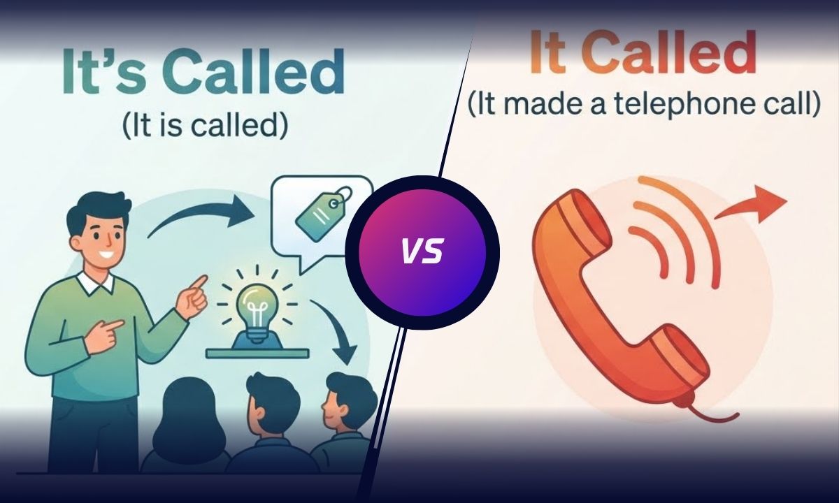 It’s Called vs It Called Which Is Correct Meaning Grammar and Examples 2026