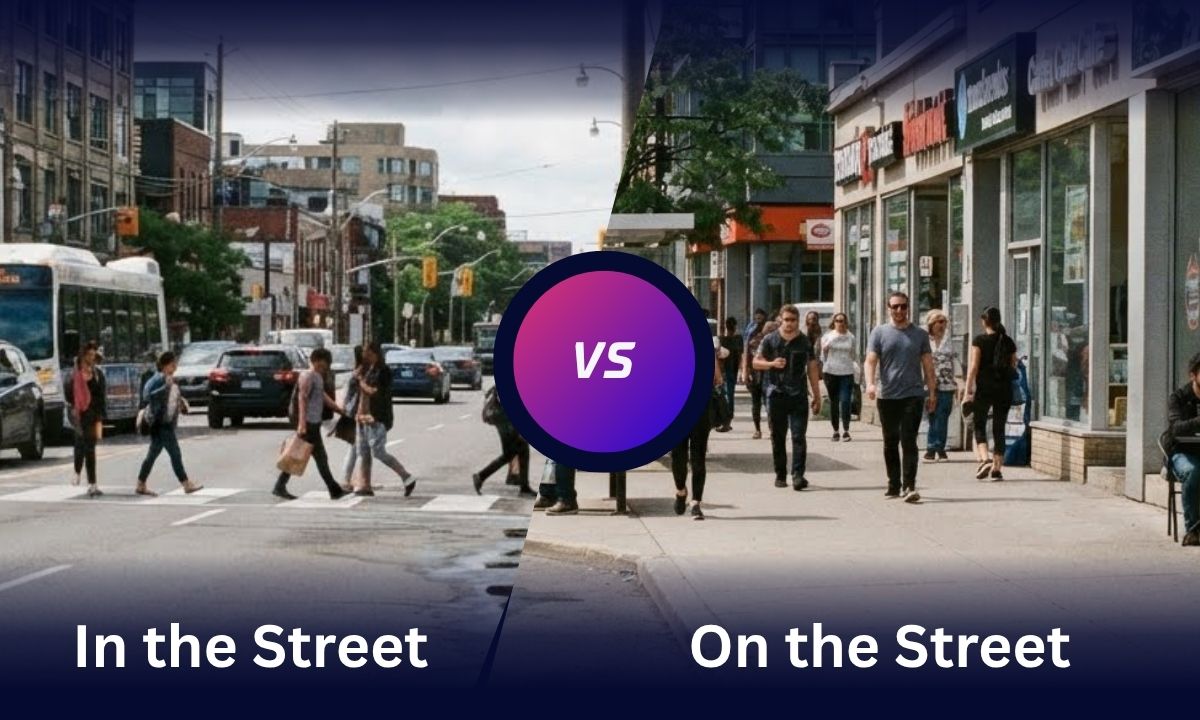 In the Street or On the Street: What’s the Difference?