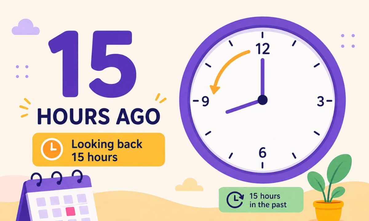 What Time Was It 15 Hours Ago? Calculate the Exact Time Easily