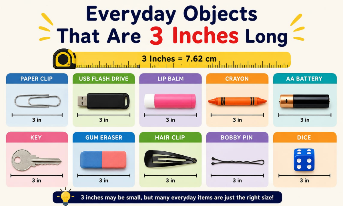 9 Everyday Objects That Are 3 Inches Long: Common Examples