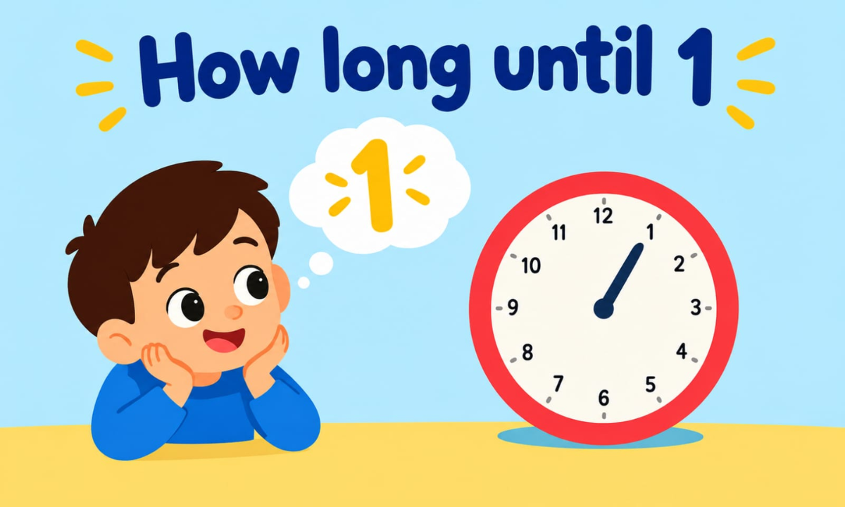 How Long Until 1? Countdown to 1:00 PM & AM