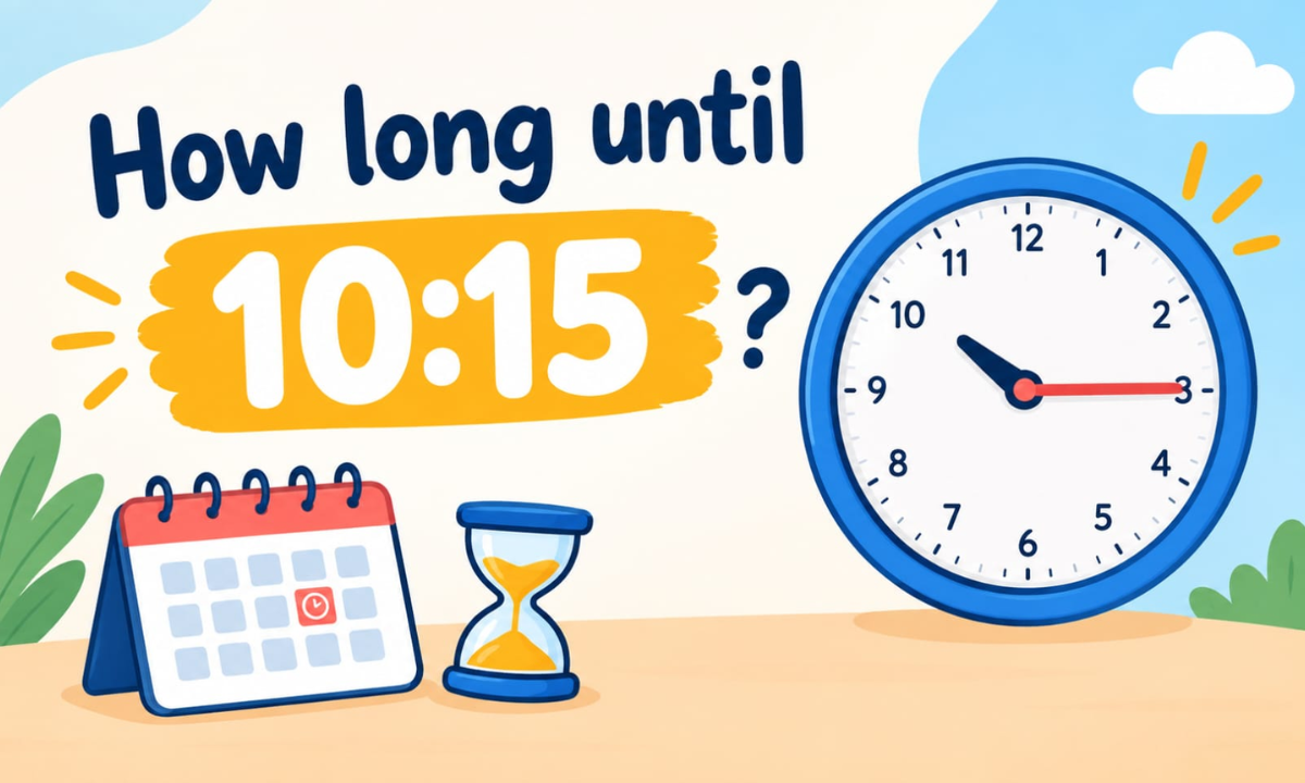 How Long Until 10:15? Countdown to 10:15 AM or PM