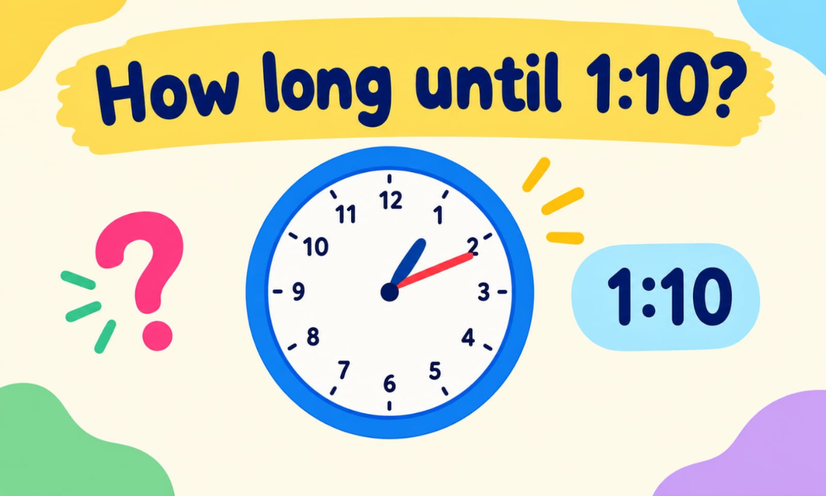 How Long Until 1:10? Countdown to 1:10 PM & AM