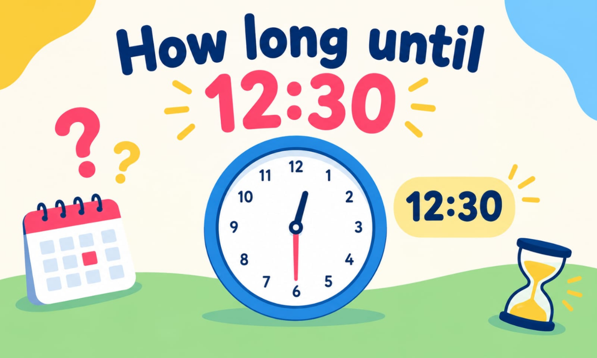 How Long Until 12:30? Calculate the Exact Time Remaining