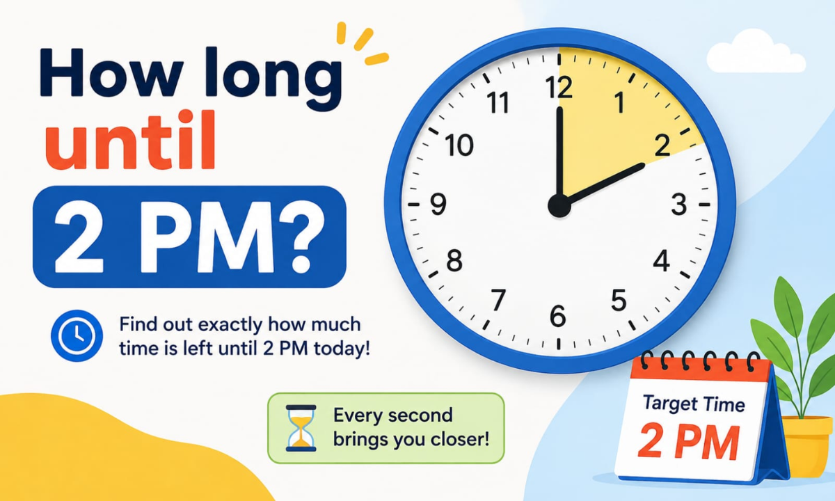 How Long Until 2:00 PM? Simple Time Guide, Examples & Calculator