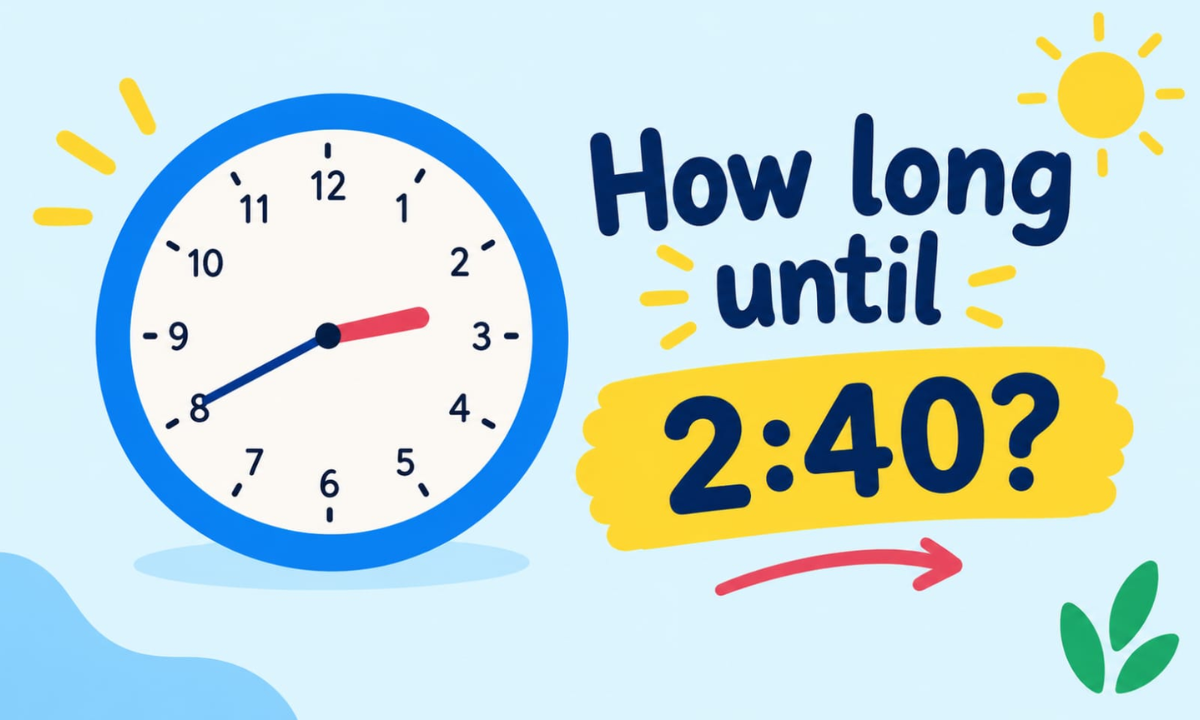 How Long Until 2:40? Simple Time Calculation Guide