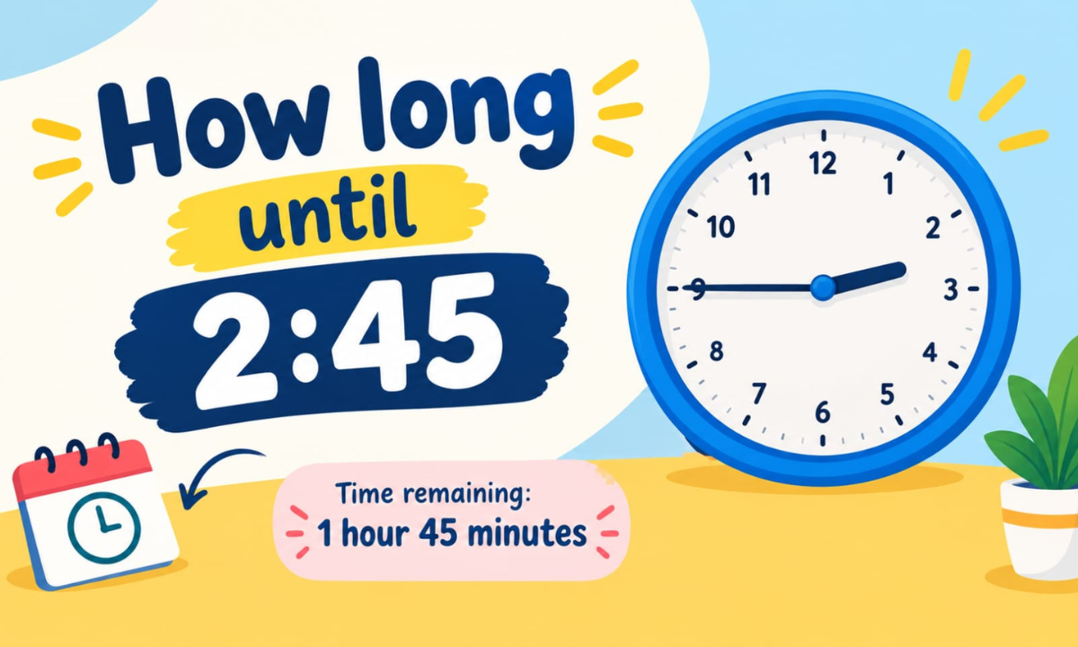 How Long Until 2:45? Countdown to 2:45 AM or PM