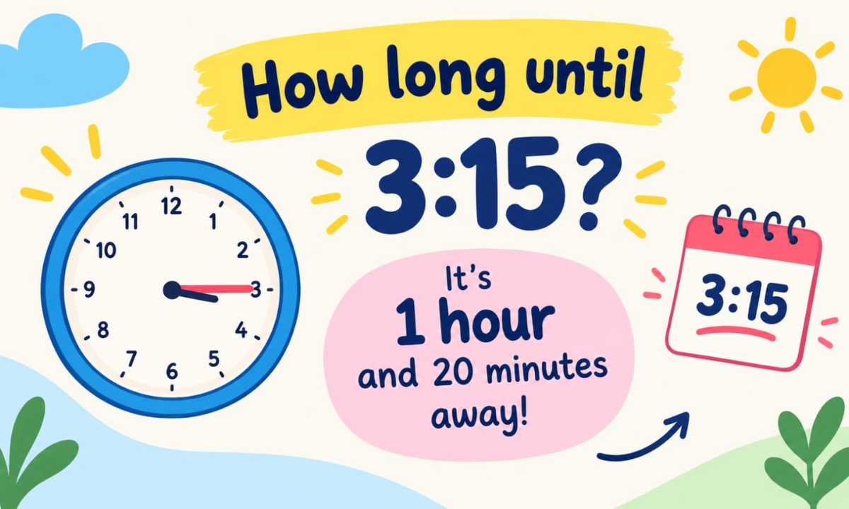How Long Until 3:15? Calculate the Exact Time Remaining (2026)