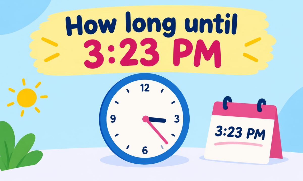 How Long Until 3:23 PM? Countdown Timer & Exact Time Remaining