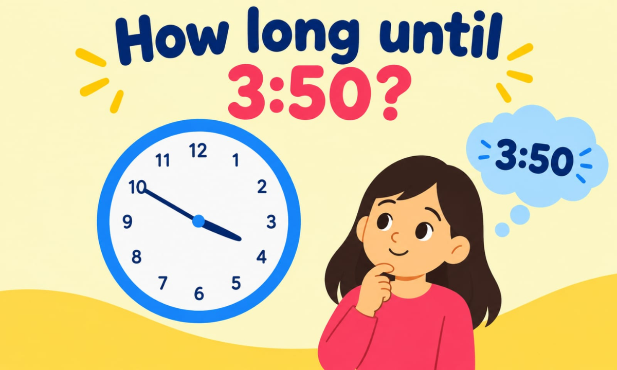 How Long Until 3:50? Countdown to 3:50 PM & AM