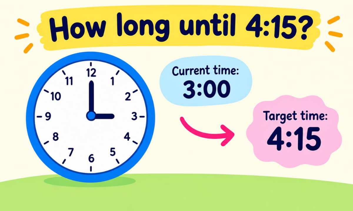 How Long Until 4:15? Countdown to 4:15 PM & AM