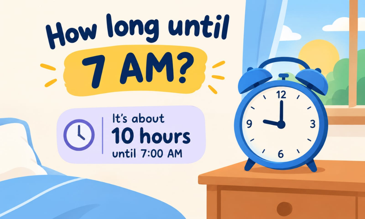 How Long Until 7 AM? Calculate the Exact Time Remaining (2026)