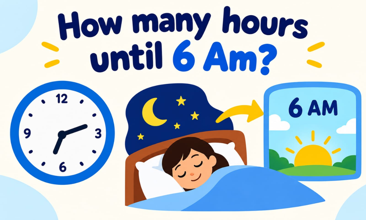 How Many Hours Until 6 AM? Countdown to 6:00 AM Today