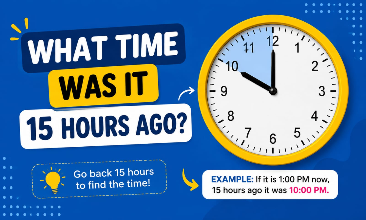 What Time Was It 15 Hours Ago? Calculate the Exact Time Easily